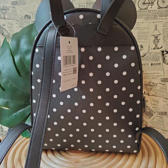 Kate Spade disney x kate spade new york minnie dome backpack Polka Dot Leather - Picture 5 of 7